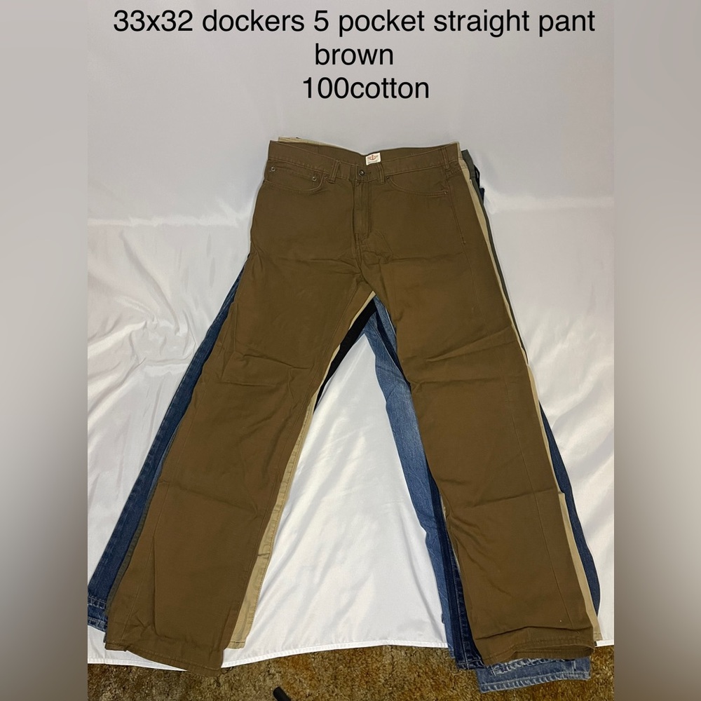 33x32 Docker 5 Pocket Pants